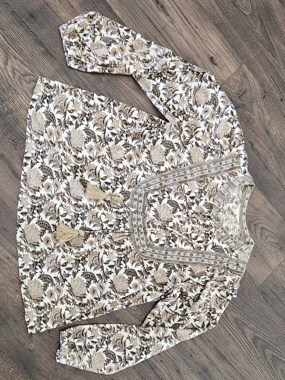 Lucky Brand LS Knit Peasant Top - Medium